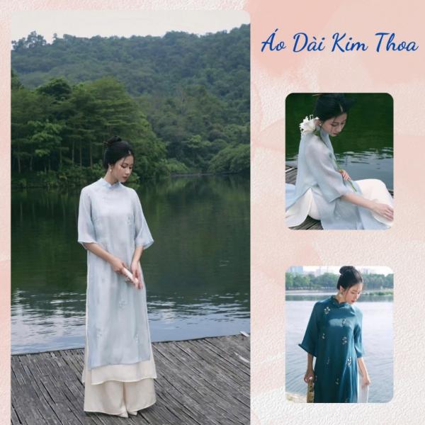 Áo Dài Cách Tân Nữ Dáng Suông Thủ Công M01