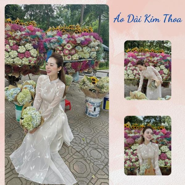 Áo Dài Cách Tân Nữ Hoa Thêu Thủ Công AD40